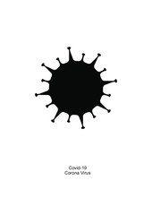 Corona Virus Silhouette