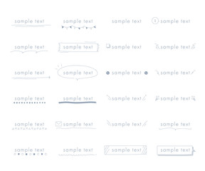 おしゃれな手書きの見出しやタイトルの装飾/素材/吹き出し