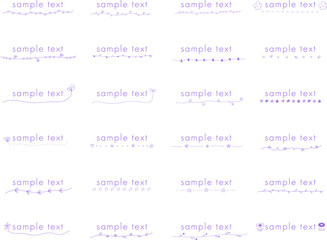 手描きのお花の見出しやタイトルの装飾/素材/吹き出し