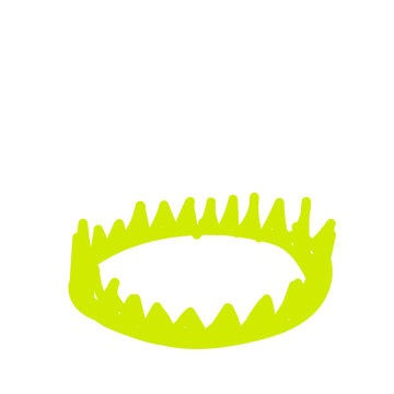 recommend clip art: freehand vector drawing of a golden crown