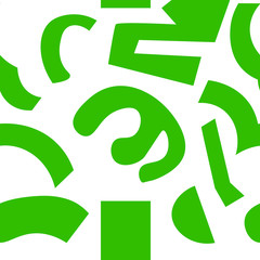 seamless pattern of different abstract shapes