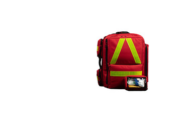 Notfallrucksack 3 Hintergrund Weiß