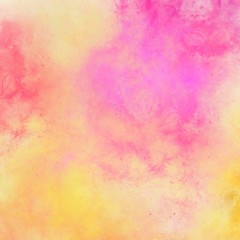Bright colorful nebula for business or banner template with water color background. 