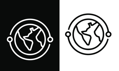 Fototapeta premium Call Center Thin Line Icons vector design 