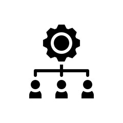 Management Vector Icon Glyph Illustration