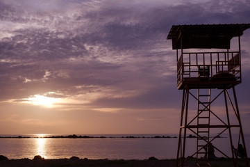sunset at akkarena akarena beach