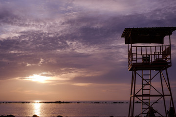 sunset at akkarena akarena beach