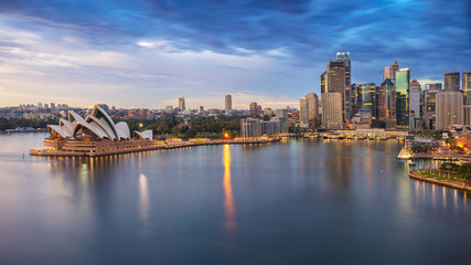 Sydney, Australia. Aerial cityscape image of Sydney, Australia during sunrise. © rudi1976