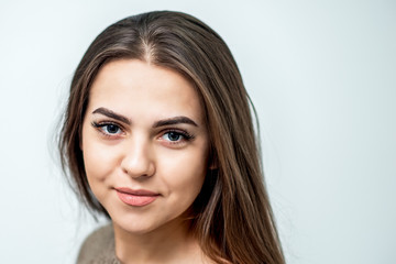 Naklejka premium Portrait of beautiful young woman.