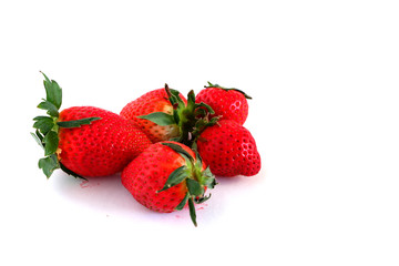 Beautiful strawberry on a white background.