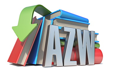 eBook AZW download concept 3D