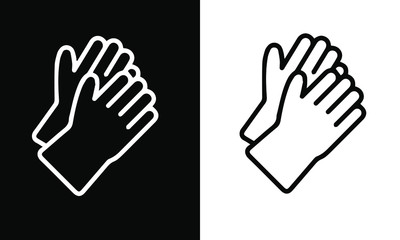Obraz premium Car Wash icons vector design black and white 