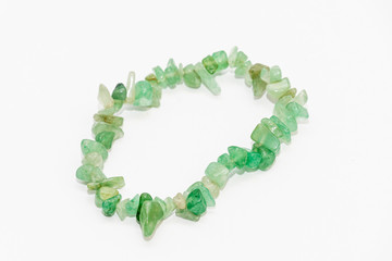 Bracelet made by small turquoise and green gemstones precious and old