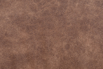 Brown artificial leather structure matt surface of pleather
