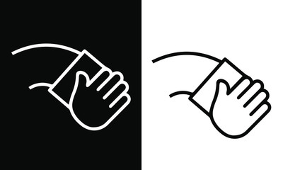 Car Wash icons vector design black and white 