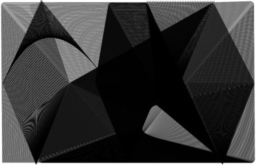 Abstrakt Vorlagen Design - Spitzfächer schwarz