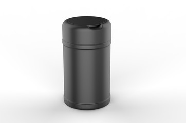 Blank Promotional Wet Wipe Container Cup For Branding, 3d render illustration.