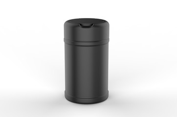 Blank Promotional Wet Wipe Container Cup For Branding, 3d render illustration.