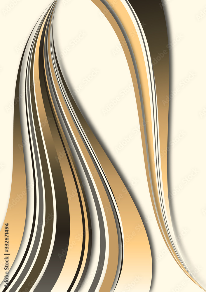 Poster abstract background, dynamic colorful smooth lines, waves. art design for your business project.