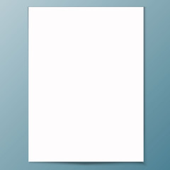 paper White sheet Realistic.  vector background