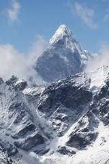 Fototapeta na wymiar Mount Ama Dablam. Himalaya Mountain Range. Nepal.
