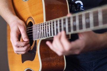 Acoustic guitar player