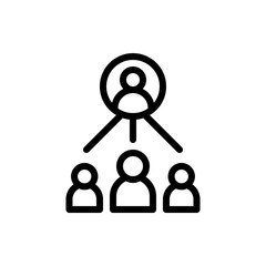 Affiliate Marketing Vector Icon Line Illustration.