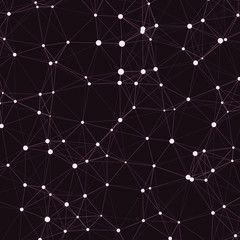 Fototapeta premium Network Mesh Computation Art background illustration