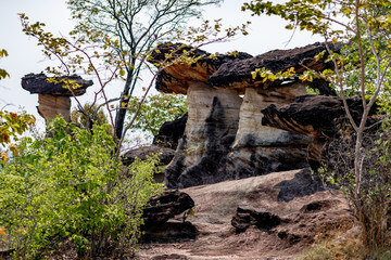 muchroom shaped formation