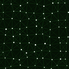 Network Mesh Computation Art background illustration