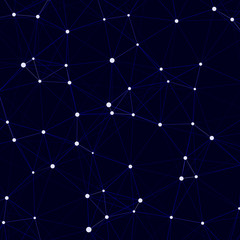 Network Mesh Computation Art background illustration