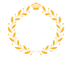 王冠　月桂樹　ランキング 　ベクター