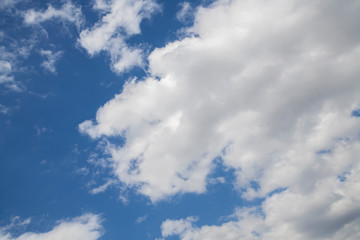 Obraz premium Beautiful blue sky and white clouds. Nature background.
