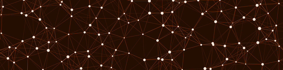 Network Mesh Computation Art background illustration