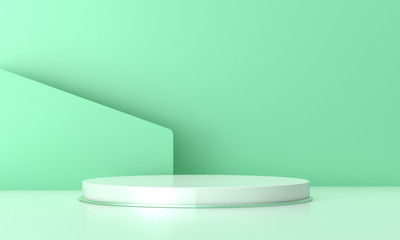 3D rendering of green background material.