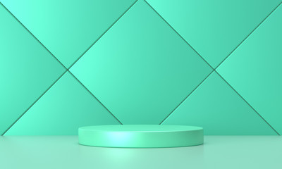 3D rendering of green background material.
