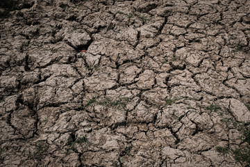 Arid land without water from global warming