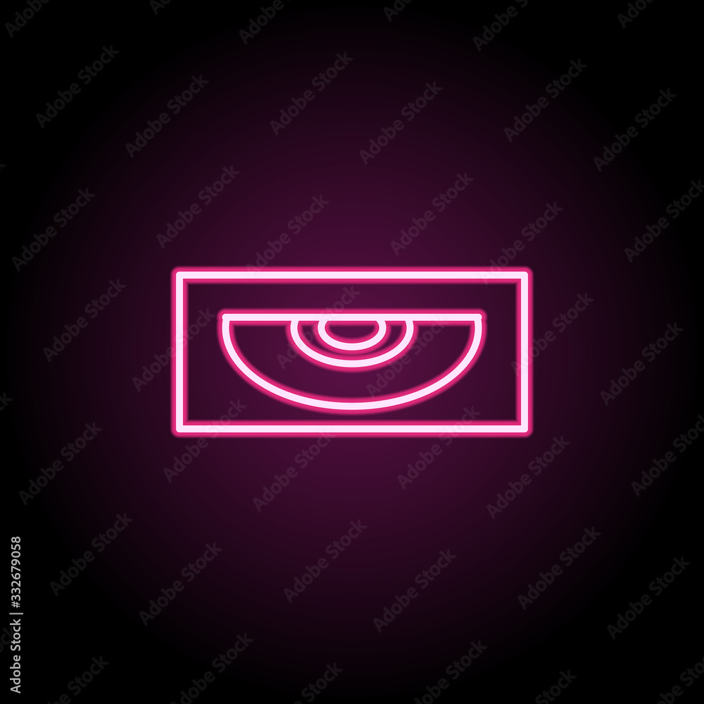 Poster cd room neon icon. simple thin line, outline vector of computer parts icons for ui and ux, website o