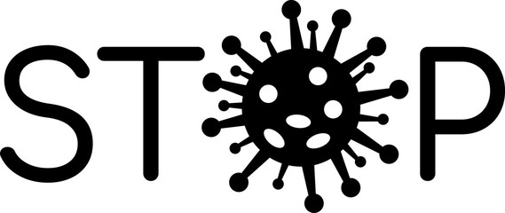  Stop coronavirus graphic icon