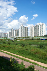 Anyangcheon Stream in Gyeonggi-do, South Korea.