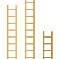 golden ladder icon- vector illustration