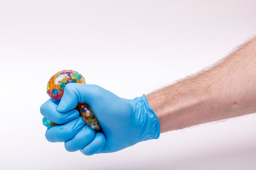 Corona virus 2019,the most transmission of virus or bacterai from hand touch concept for background healthcare and medical.