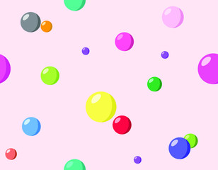 Seamless balloons pattern