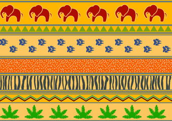 Seamless African, safari pattern