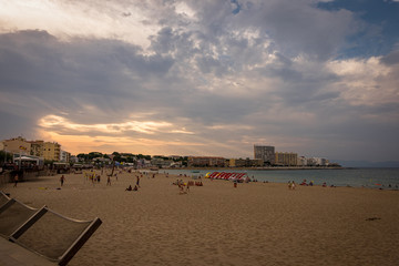 Landscape of La Escala in Costa Brava, Catalonia, Spain.
