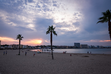 Landscape of La Escala in Costa Brava, Catalonia, Spain.