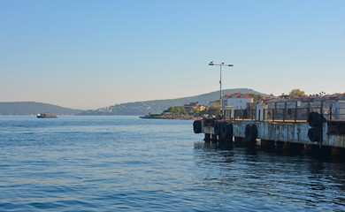 Naklejka premium Kinaliada, one of the Princes' Islands, also called Adalar, in the Sea of Marmara off the coast of Istanbul