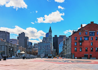 Custom House Tower and Long Wharf Boston