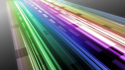 Speed Light Data Network Stream Technology abstract 3D illustration background