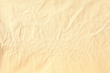 yellow crumpled paper background texture